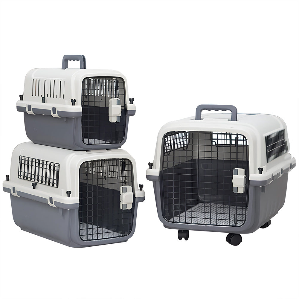 67cm Portable Hard-Sided Pet Carrier with Wheels MB620